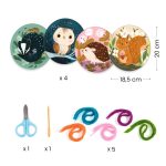 Joc de creatie Introducere in broderie, Djeco - imaginea 3 Joc de creatie Introducere in broderie, Djeco - imaginea 3