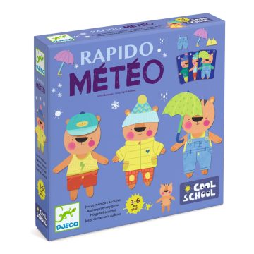 Joc de memorie Rapido Meteo, Djeco - imaginea 1
