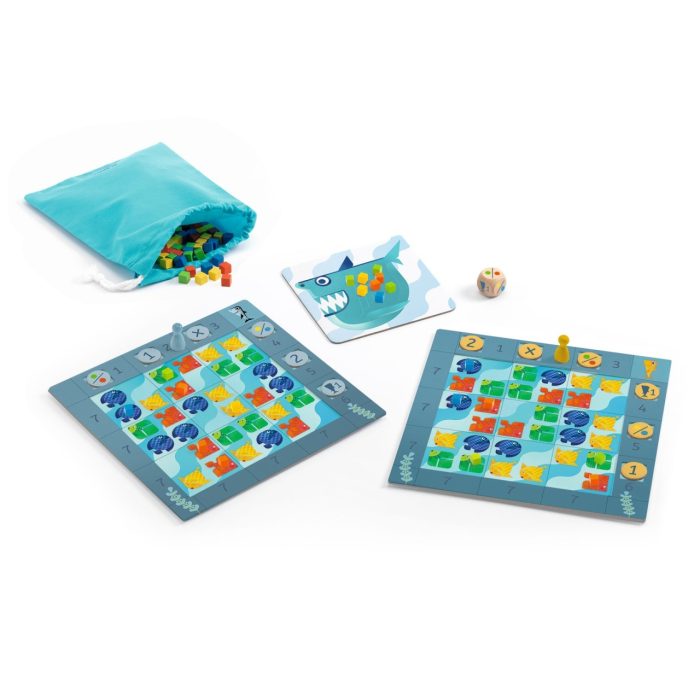 Joc de societate Fish’n shark, Djeco - imaginea 2