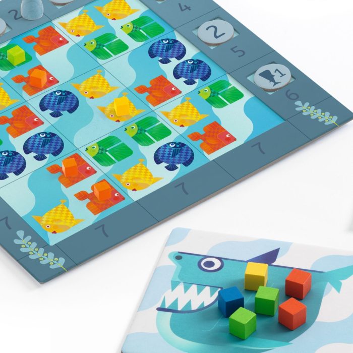 Joc de societate Fish’n shark, Djeco - imaginea 4