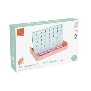 Joc din lemn 4 pe rand, Orange Tree Toys - imaginea 1