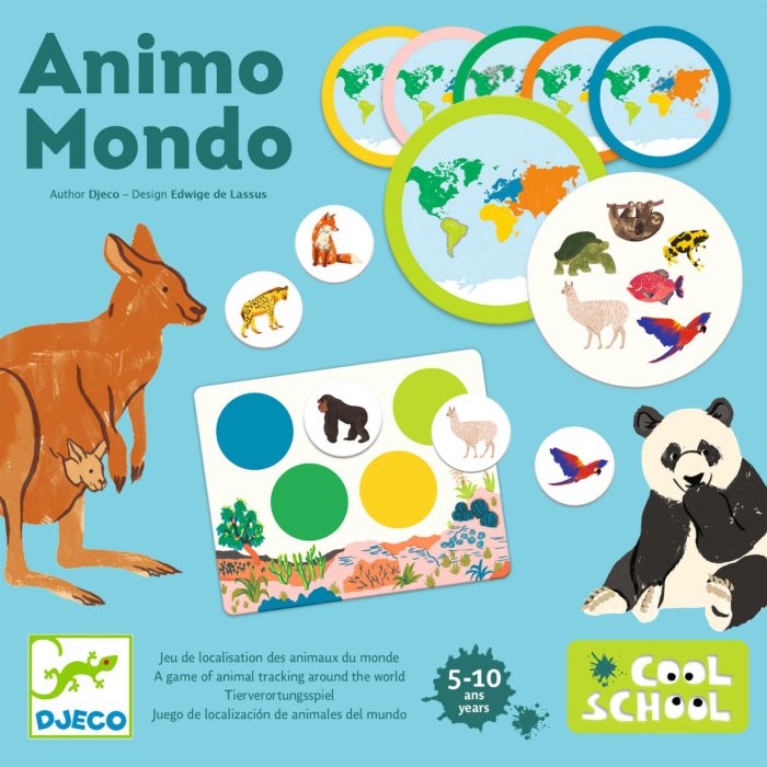 Joc educativ Loto Animo mondo, Djeco - imaginea 2