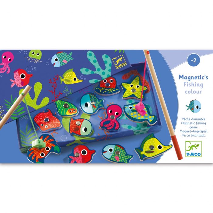 Joc magnetic de pescuit Fishing colour, Djeco - imaginea 5