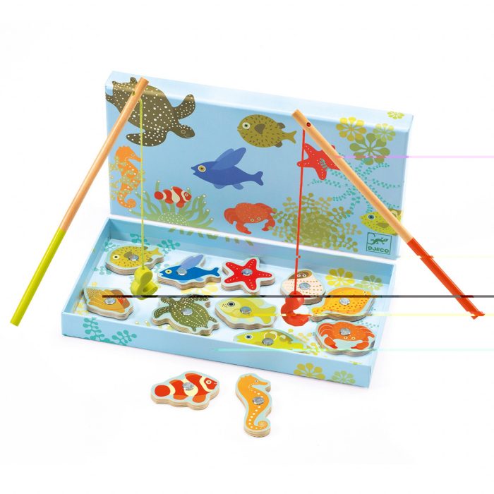 Joc magnetic de pescuit Fishing tropic, Djeco - imaginea 2