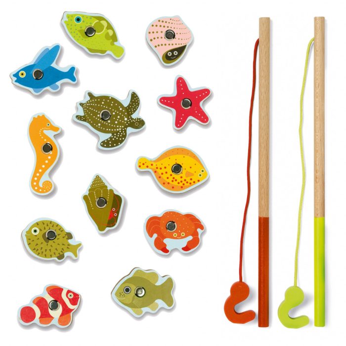Joc magnetic de pescuit Fishing tropic, Djeco - imaginea 4