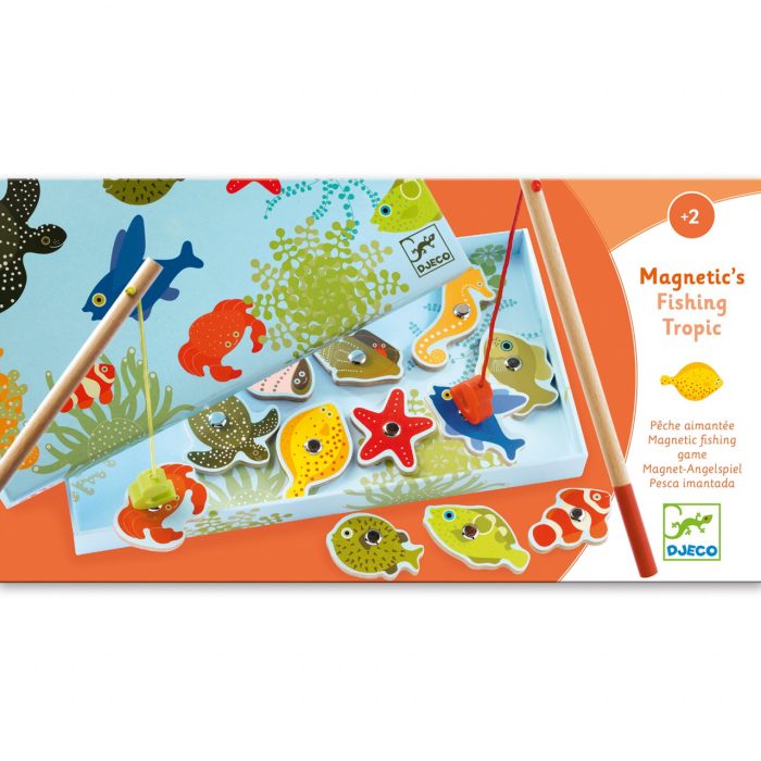 Joc magnetic de pescuit Fishing tropic, Djeco - imaginea 5