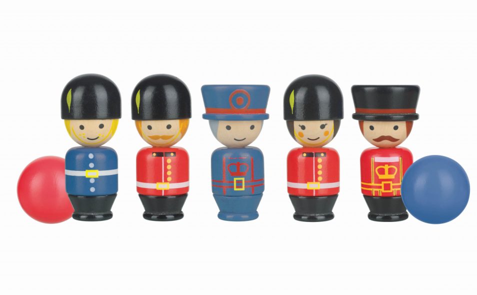 Joc popice figurine londoneze, Orange Tree Toys - imaginea 1