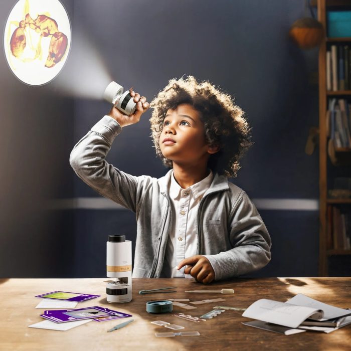 Joc STEM Microscop cu proiector 350, TopBright - imaginea 2