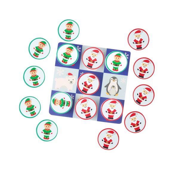 Joc tic tac toe din lemn varianta de sarbatori, Orange Tree Toys - imaginea 1