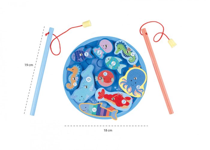Jocuri magnetice de pescuit, Orange Tree Toys - imaginea 2