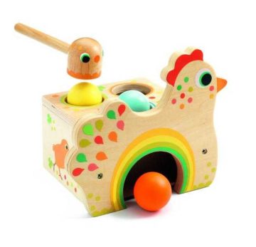 Jucarie bebe Gaina cu oua Tapatou, Djeco - imaginea 1