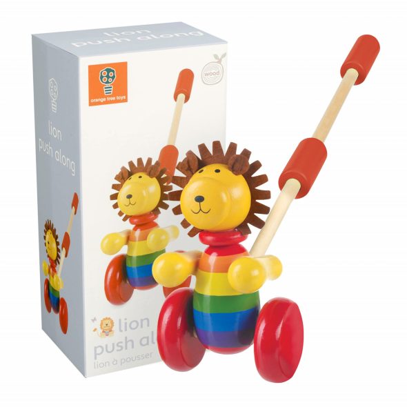 Jucarie de impins leu, Orange Tree Toys - imaginea 1