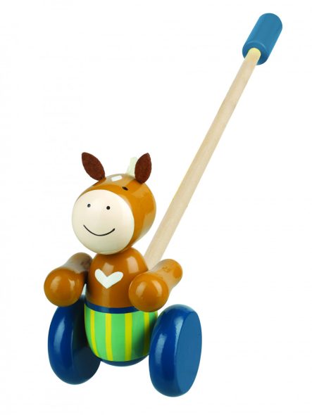 Jucarie de impins ponei, Orange Tree Toys - imaginea 1