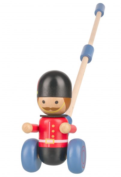 Jucarie de impins soldat londonez, Orange Tree Toys - imaginea 1