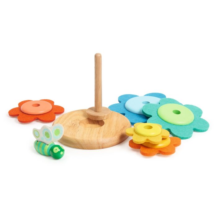 Jucarie Montessori Turn flori si fluture, Djeco - imaginea 2