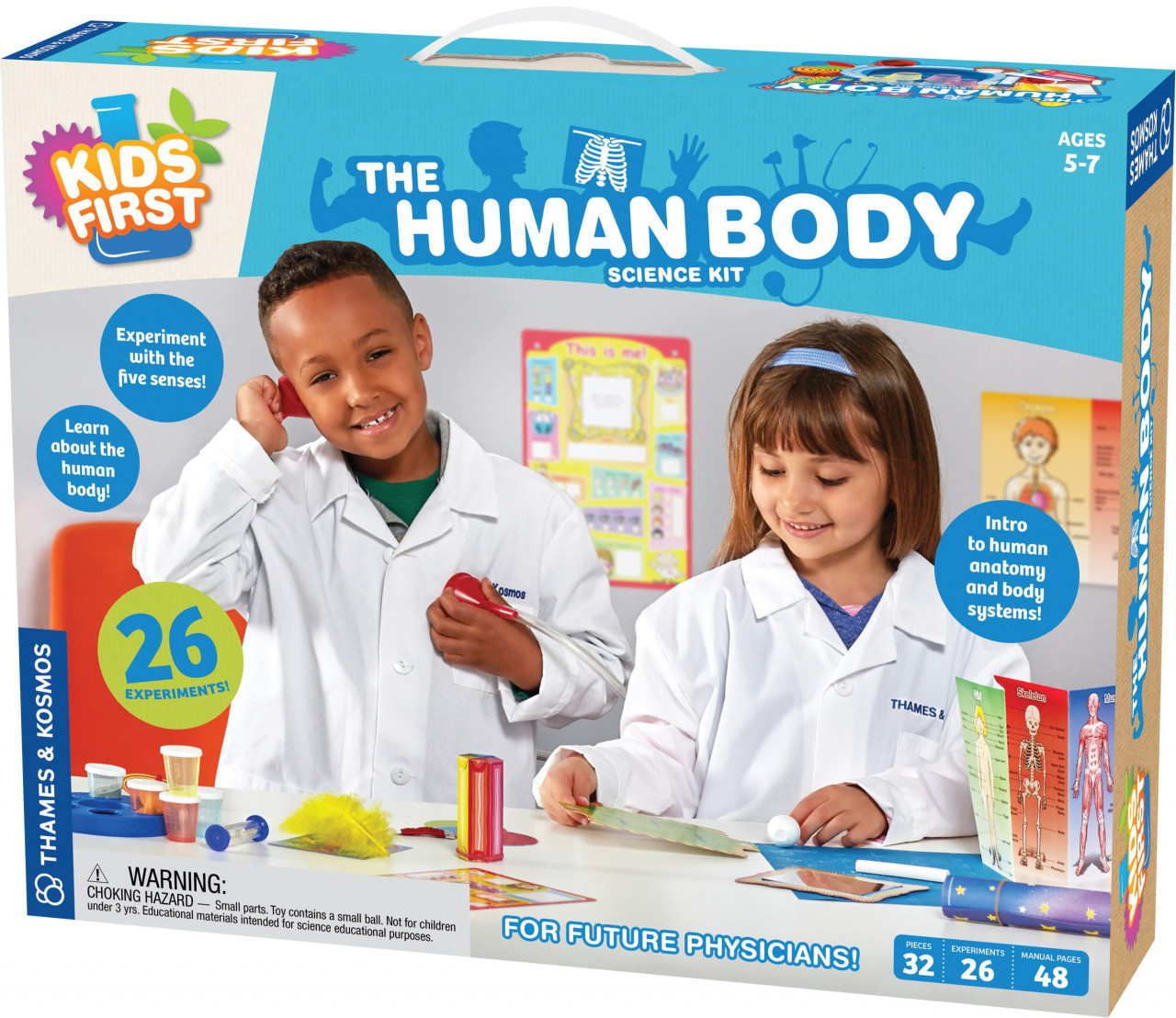 Kit STEM Primii pasi Corpul uman, Thames & Kosmos - imaginea 1 Kit STEM Primii pasi Corpul uman, Thames & Kosmos - imaginea 1
