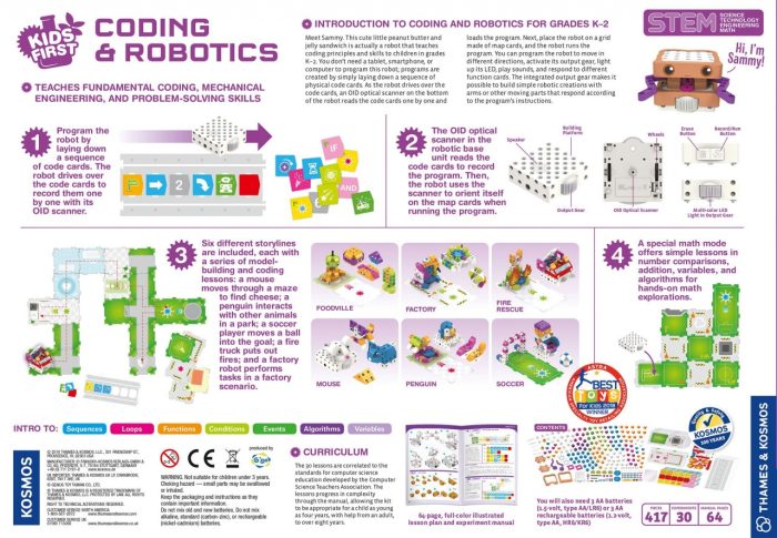 Kit STEM Primii pasi Principii de codare si roboti, Thames & Kosmos - imaginea 5