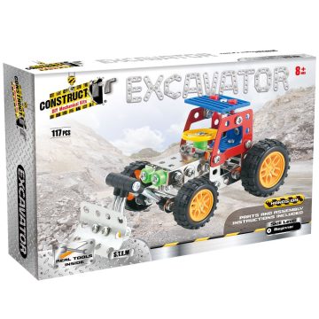 Kit STEM Tractor cu cupa de excavatie, nivel incepator - imaginea 1