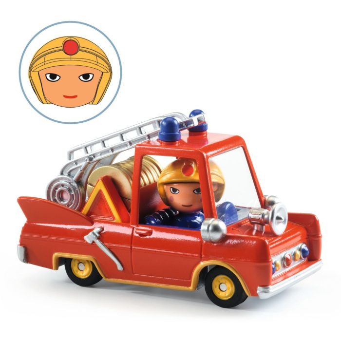 Masina de pompieri Colectia Crazy Motors, Djeco - imaginea 2