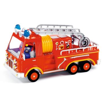 Masina de pompieri Colectia Crazy Motors, Djeco - imaginea 1