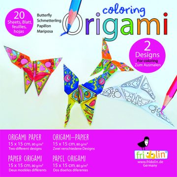 Origami Fluturasi de colorat, Fridolin - imaginea 1