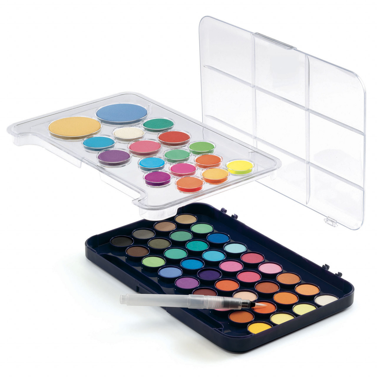 Paleta artistului, 50 de culori guase, Djeco - imaginea 1 Paleta artistului, 50 de culori guase, Djeco - imaginea 1