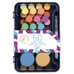 Paleta artistului, 50 de culori guase, Djeco - imaginea 2