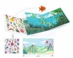 Planse cu abtibilduri repozitionabile Aventuri pe mare, Djeco - imaginea 2