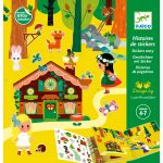 Planse cu abtibilduri repozitionabile Padurea fermecata, Djeco - imaginea 2