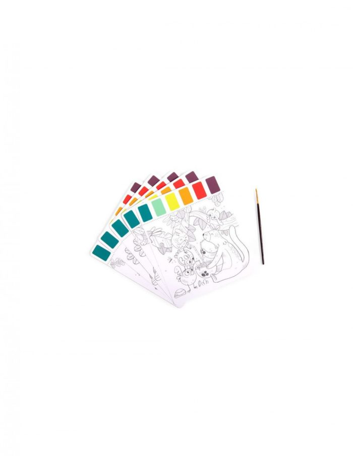 Planse preilustrate pentru pictura In jungla, Moulin Roty - imaginea 2