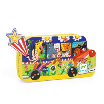 Puzzle Autobuzul copilariei, Djeco - imaginea 1