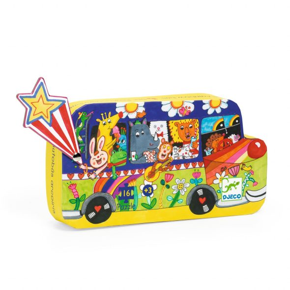 Puzzle Autobuzul copilariei, Djeco - imaginea 1
