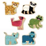 Puzzle cu magneti Mixanimo, Djeco - imaginea 3