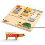 Puzzle din lemn Animale de companie, Djeco - imaginea 2 Puzzle din lemn Animale de companie, Djeco - imaginea 2