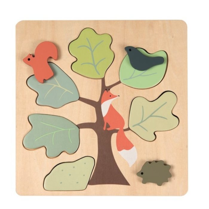 Puzzle din lemn vulpita, Egmont Toys - imaginea 4