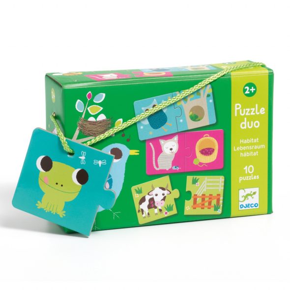 Puzzle duo Habitat, Djeco - imaginea 1