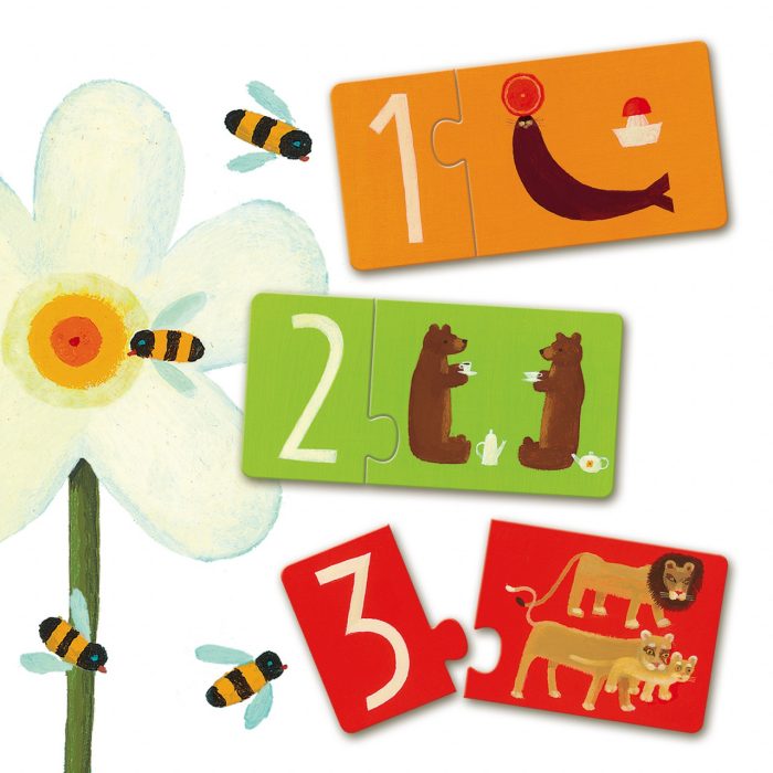 Puzzle duo Numere, Djeco - imaginea 3