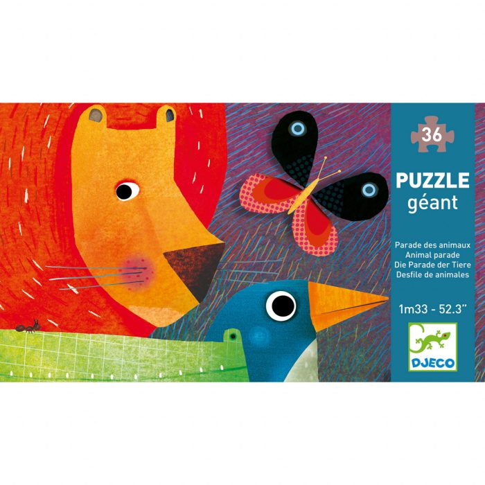 Puzzle gigant Parada animalelor, Djeco - imaginea 2