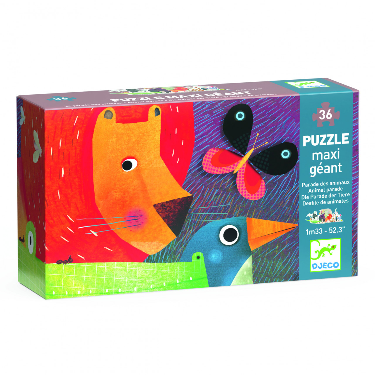Puzzle gigant Parada animalelor, Djeco - imaginea 1 Puzzle gigant Parada animalelor, Djeco - imaginea 1