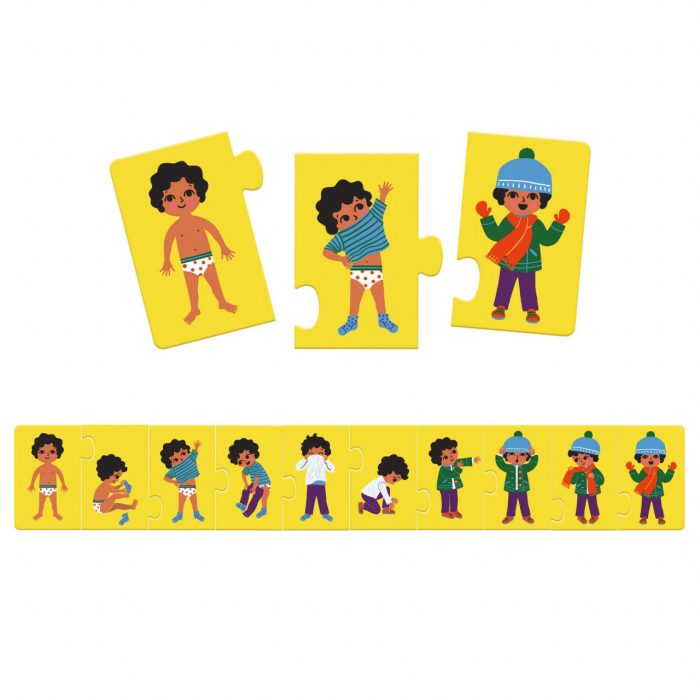 Puzzle Ma imbrac singur, Djeco - imaginea 3