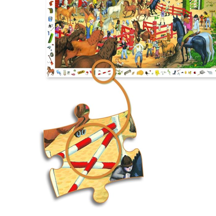 Puzzle observatie Cai, Djeco - imaginea 5