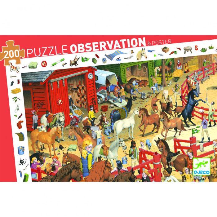 Puzzle observatie Cai, Djeco - imaginea 3