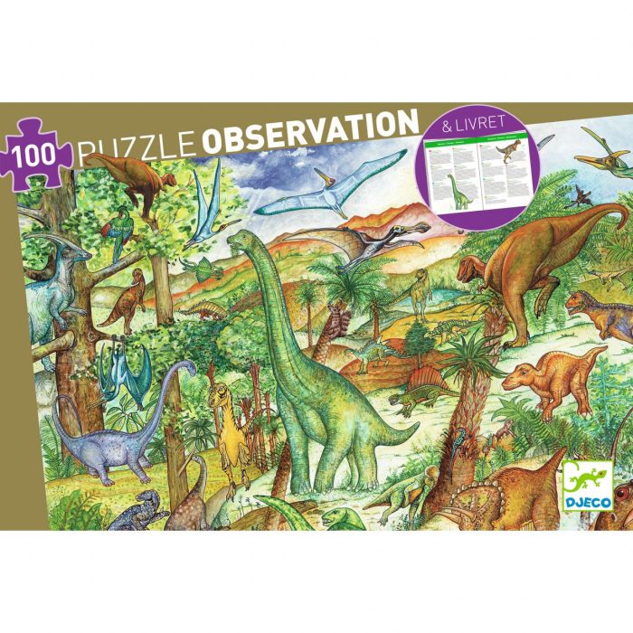 Puzzle observatie Dinozauri, Djeco - imaginea 4