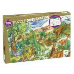 Puzzle observatie Dinozauri, Djeco - imaginea 1 Puzzle observatie Dinozauri, Djeco - imaginea 1