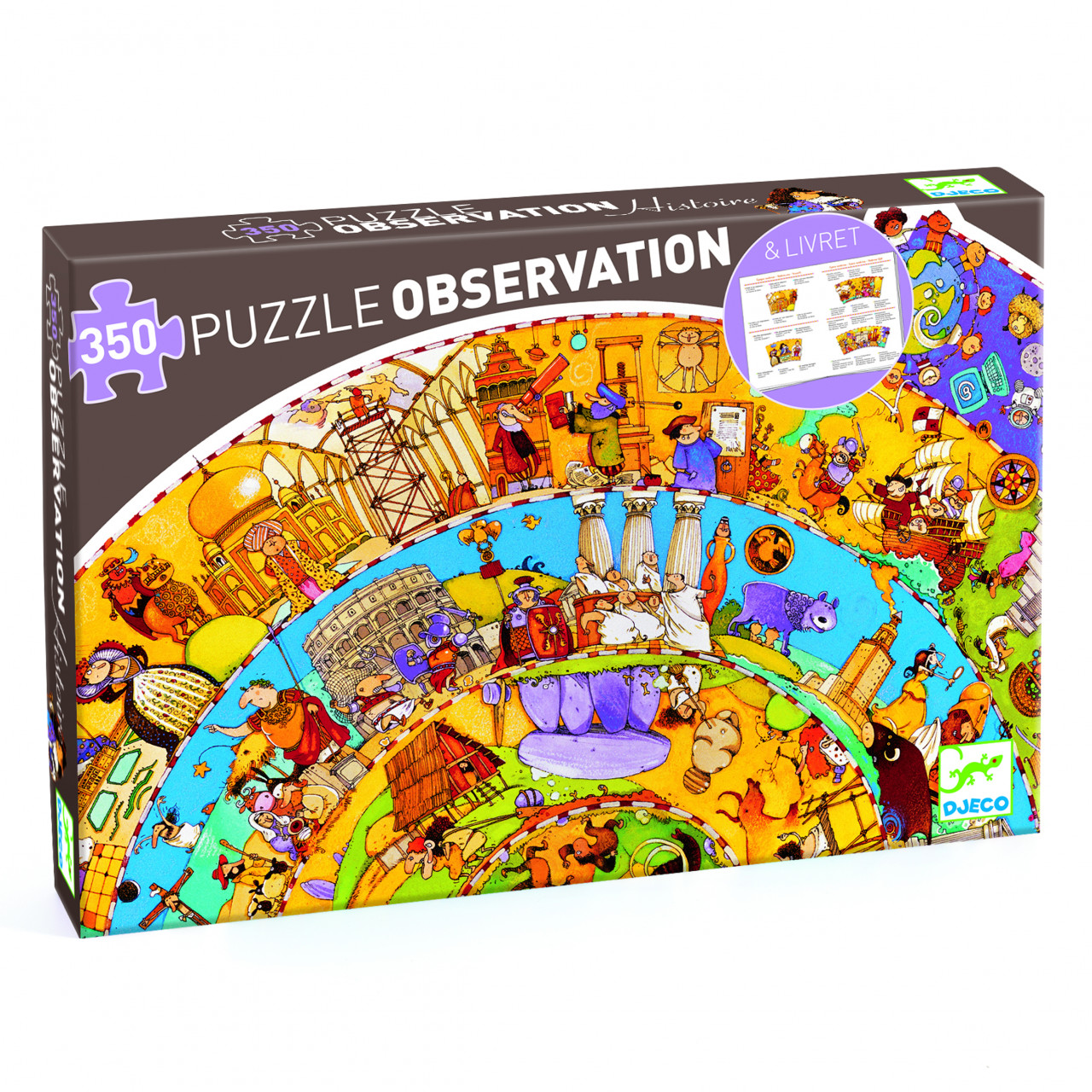 Puzzle observatie Evolutie, Djeco - imaginea 1 Puzzle observatie Evolutie, Djeco - imaginea 1