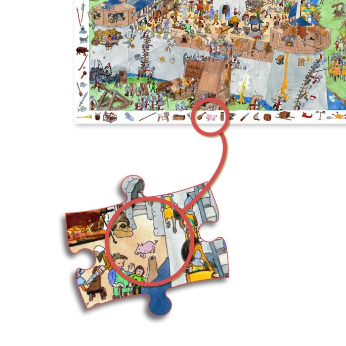 Puzzle observatie Fortareata, Djeco - imaginea 4