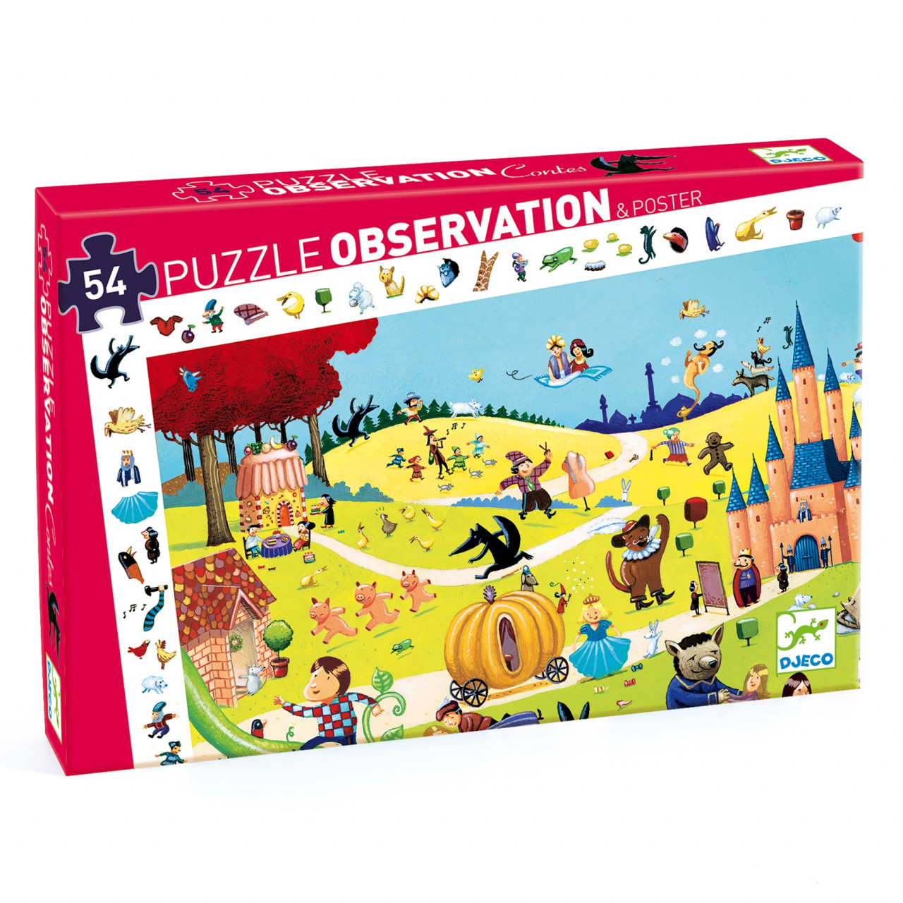 Puzzle observatie Povesti renumite, Djeco - imaginea 1 Puzzle observatie Povesti renumite, Djeco - imaginea 1