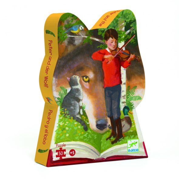Puzzle Petrica si lupul, Djeco - imaginea 1