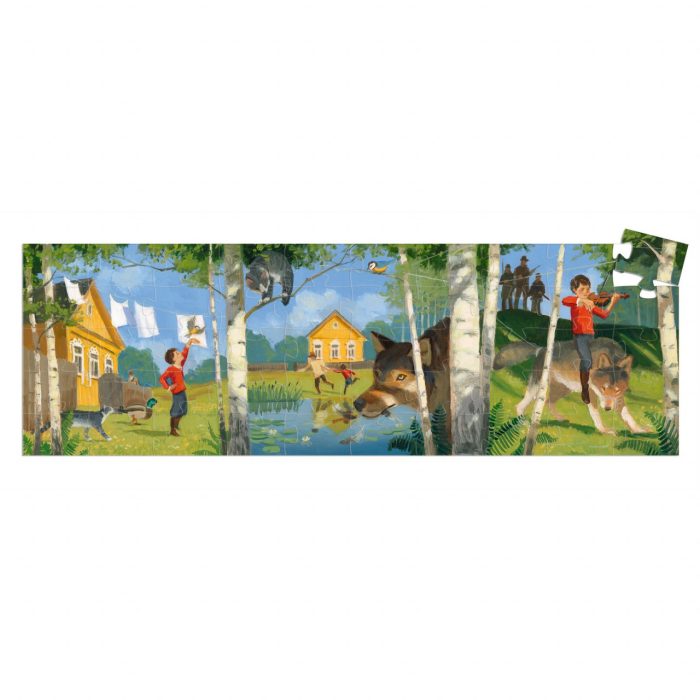 Puzzle Petrica si lupul, Djeco - imaginea 2