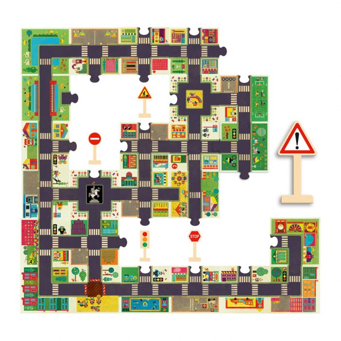 Puzzle Pop to play Orasul, Djeco - imaginea 3
